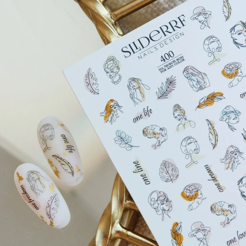 Slider.RF Abstract people nail decals / sliders 400