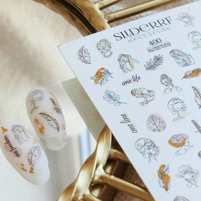 Slider.RF Abstract people nail decals / sliders 400