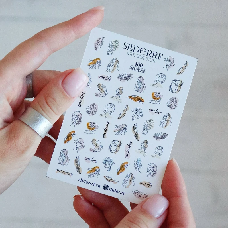 Slider.RF Abstract people nail decals / sliders 400