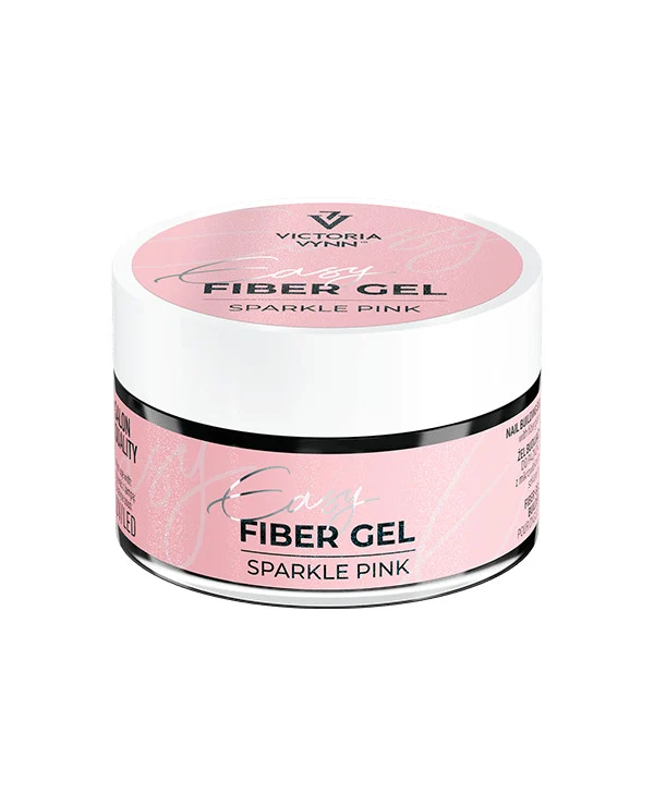 SPARKLE PINK- NO FILE Easy Fiber Gel UV/LED 15ml VICTORIA VYNN