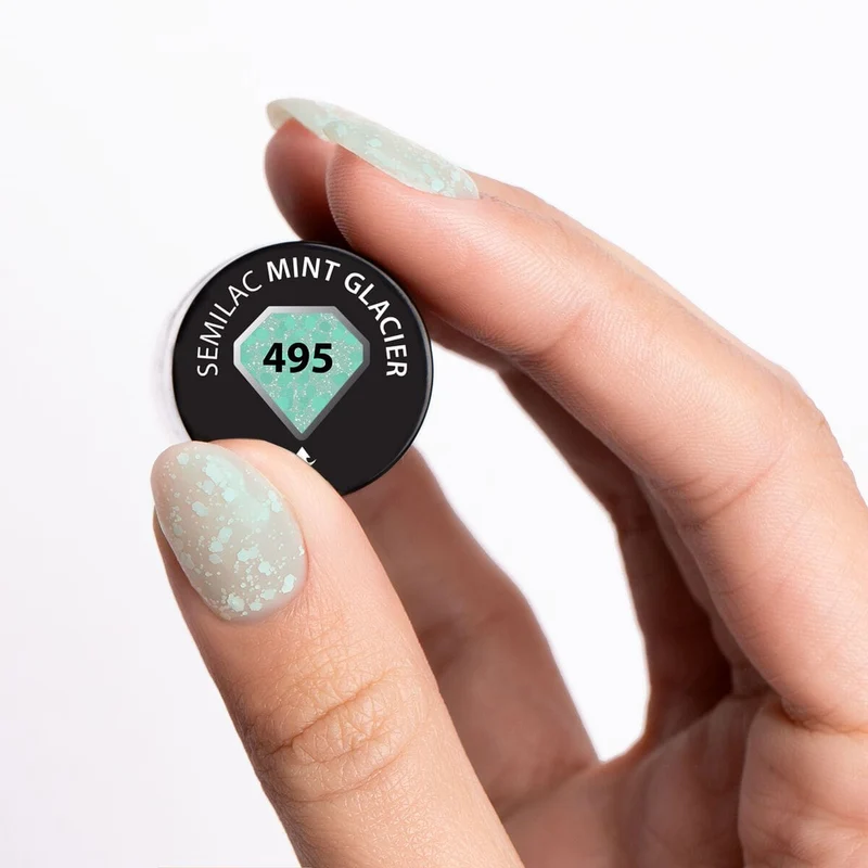 495 Mint Glacier - UV Nagellack 7ml Semilac