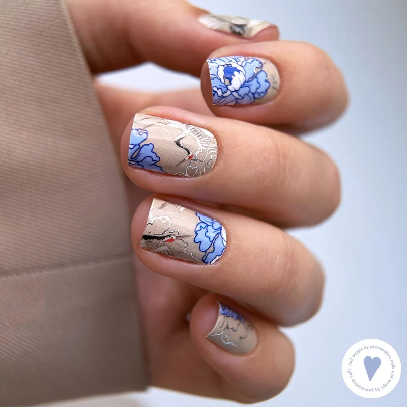 Nagelfolie Crane - Nail Wraps by Provocative Nails