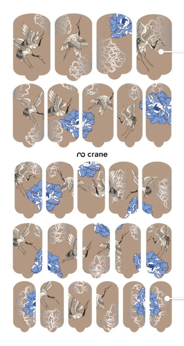 Nagelfolie Crane - Nail Wraps by Provocative Nails