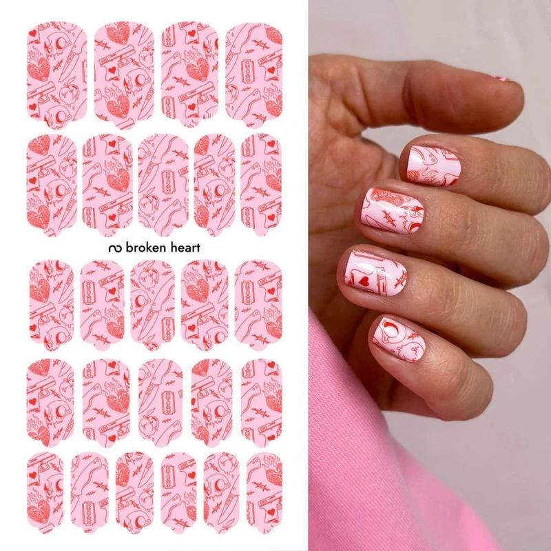 Nagelfolie Broken heart - Nail Wraps by Provocative Nails