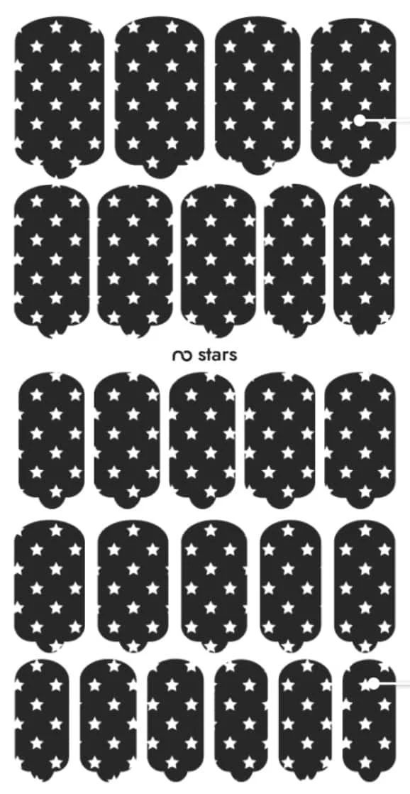 Nagelfolie Stars - Nail Wraps by Provocative Nails