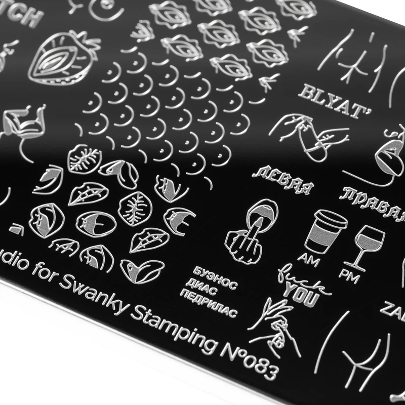Swanky Stamping Sexy 18+ nail stamping plates 083