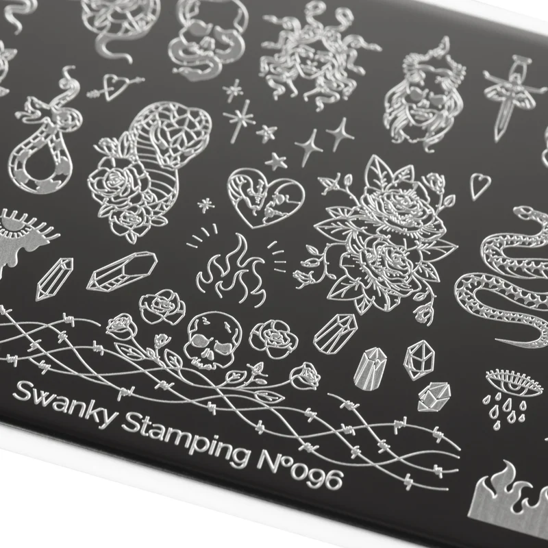 Swanky Stamping Snake nail stamping plates 096