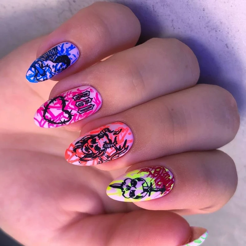 Swanky Stamping Snake nail stamping plates 096