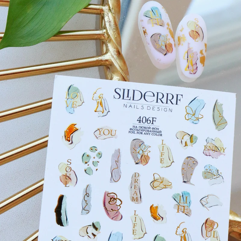 Slider.RF Abstract nail decals / sliders 406F