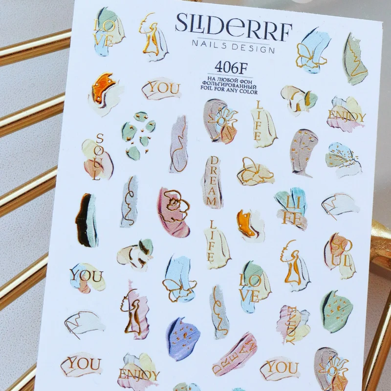 Slider.RF Abstract nail decals / sliders 406F