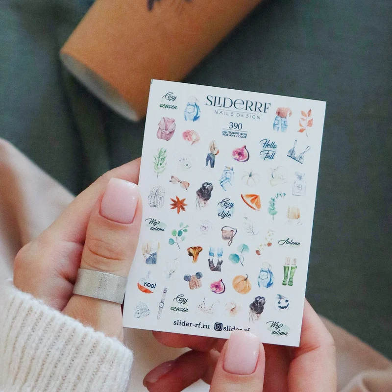 Slider.RF Fruit and fashion nail decals / sliders 390