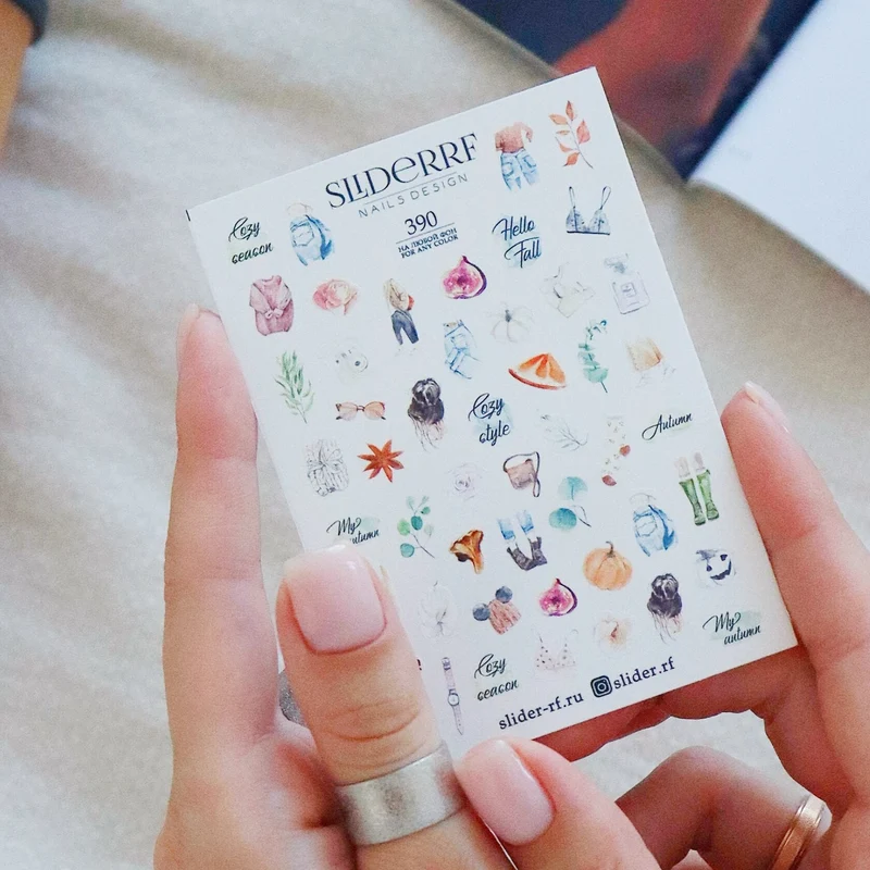 Slider.RF Fruit and fashion nail decals / sliders 390