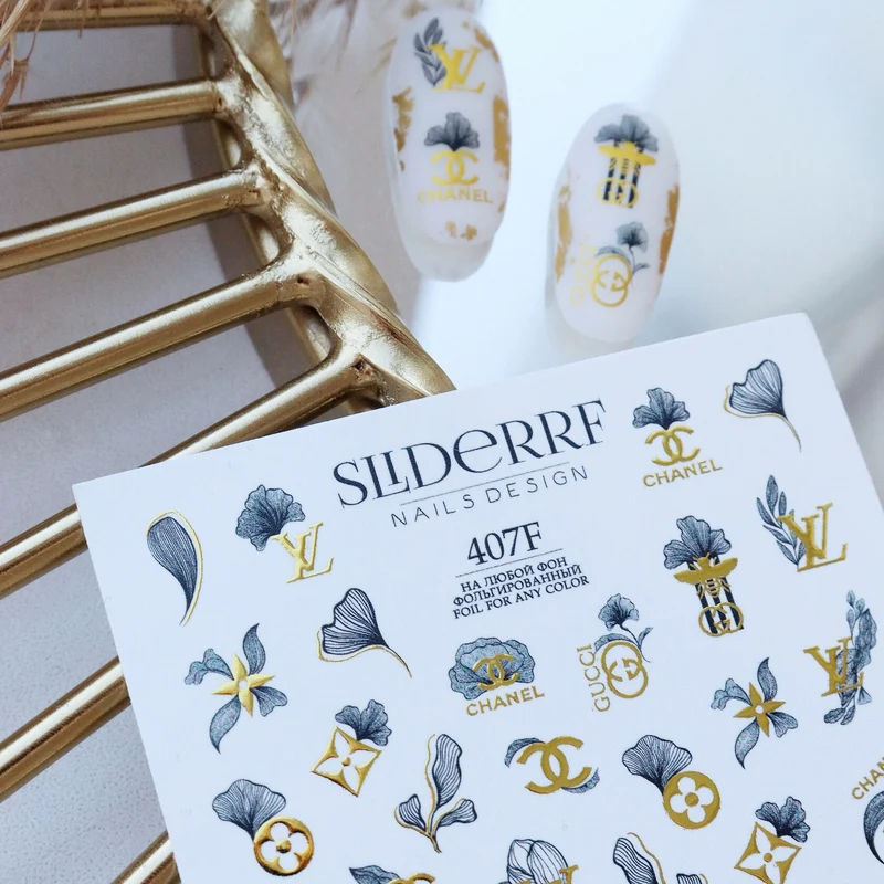 Slider.RF Foil nail decals / sliders 407F