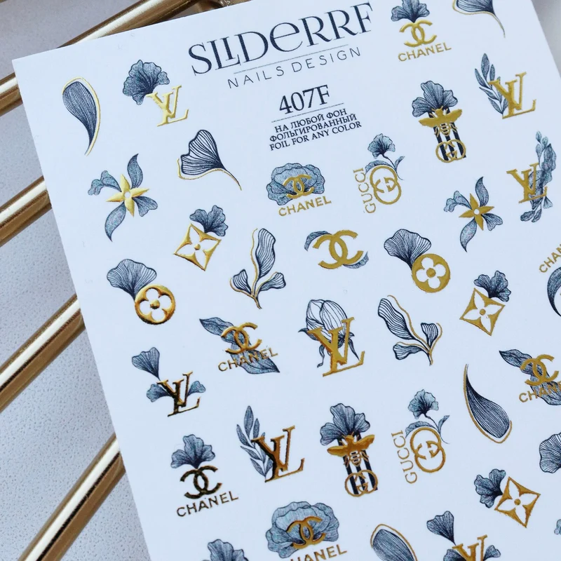Slider.RF Foil nail decals / sliders 407F