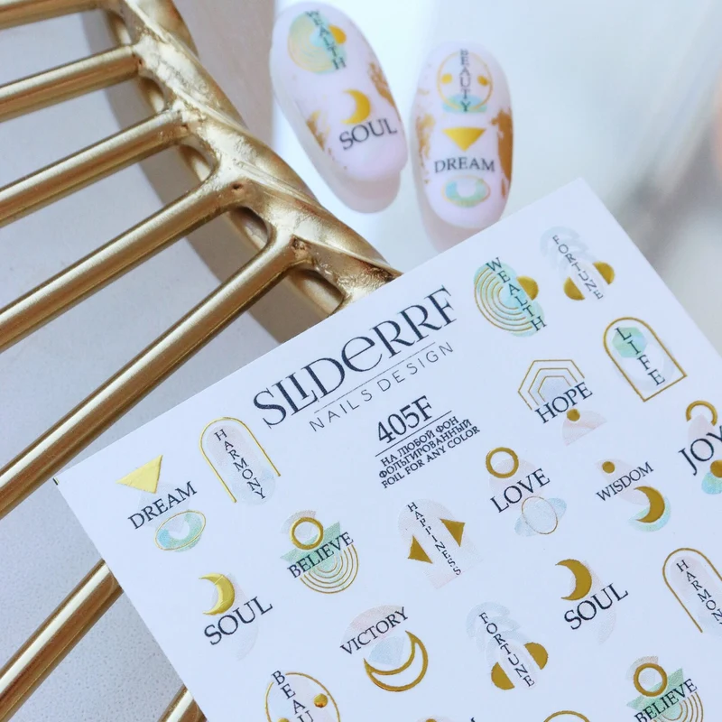 Slider.RF Foil positive nail decals / sliders 405F