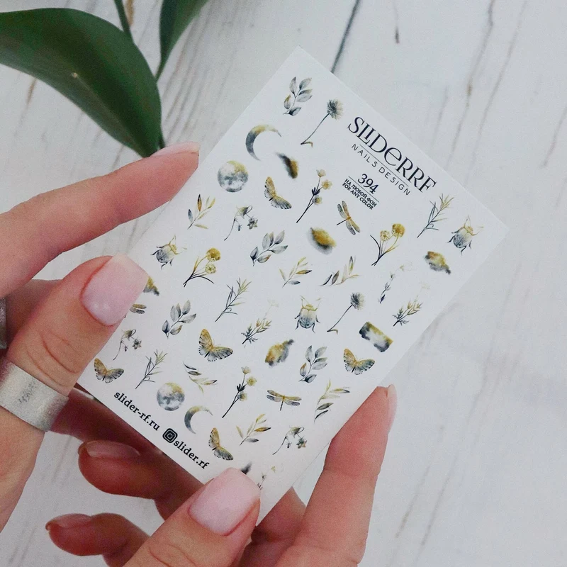 Slider.RF Leaf nail decals / sliders 394