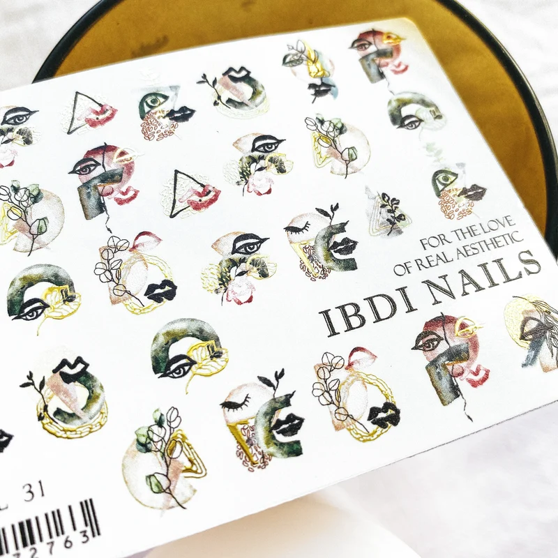 IBDI Abstract nail decals / sliders #Air foil 31