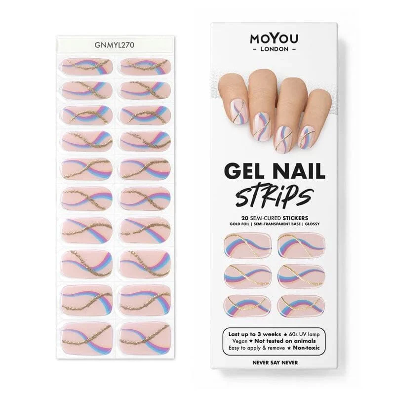 NEVER SAY NEVER - Gel Nail Strip (Gel Wraps) MoYou London