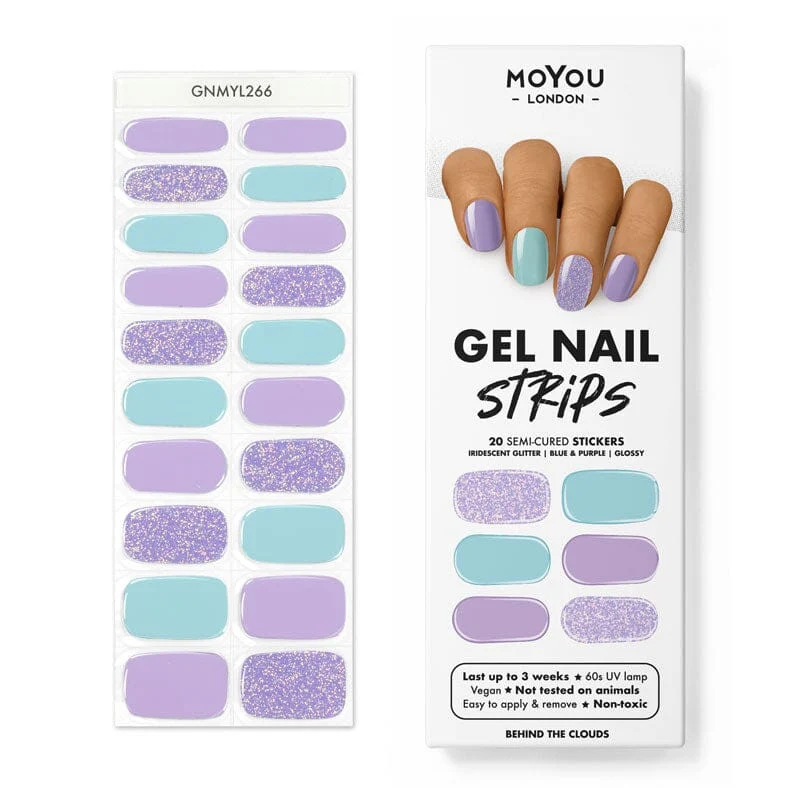 BEHIND THE CLOUDS - Gel Nail Strip (Gel Wraps) MoYou London