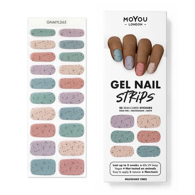 MILKSHAKE VIBES - Gel Nail Strip (Gel Wraps) MoYou London