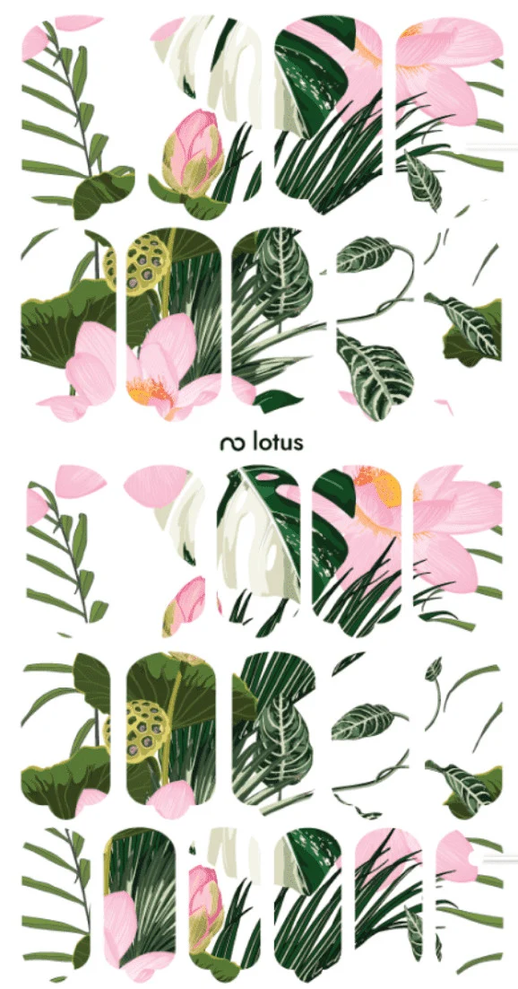 Nagelfolie Lotus - Nail Wraps by Provocative Nails