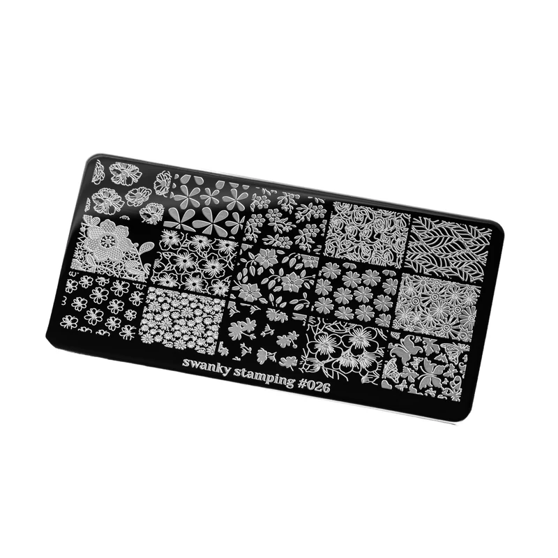 Swanky Stamping flower nail stamping plates 026