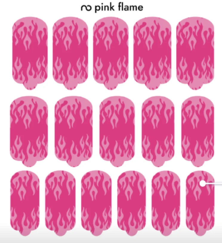 Nagelfolie Pink flame - Nail Wraps by Provocative Nails