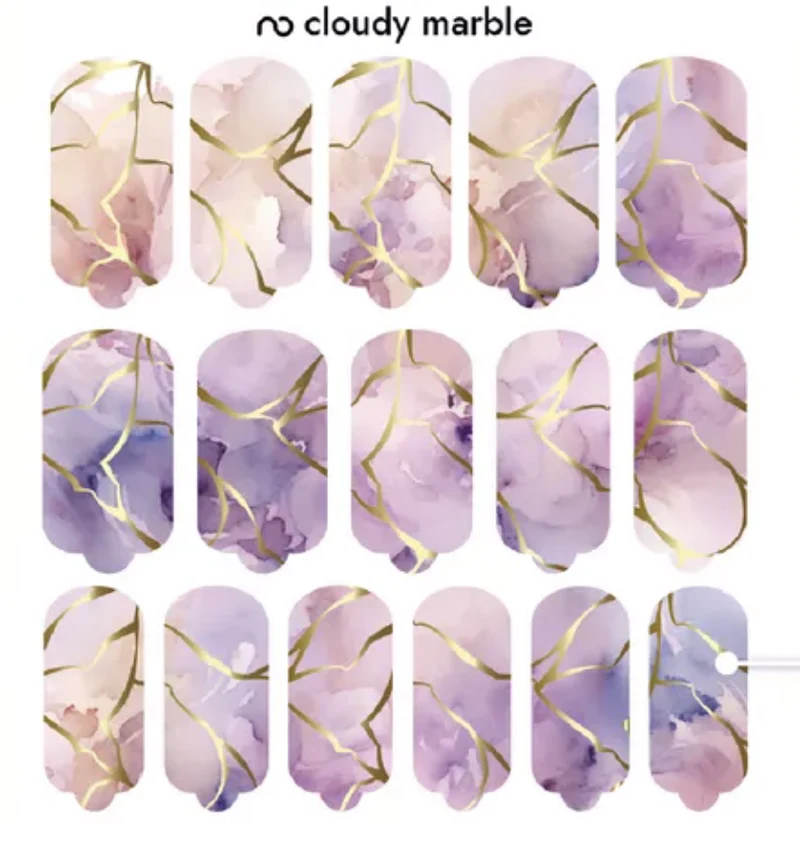 Nagelfolie Cloudy marble - Nail Wraps by Provocative Nails