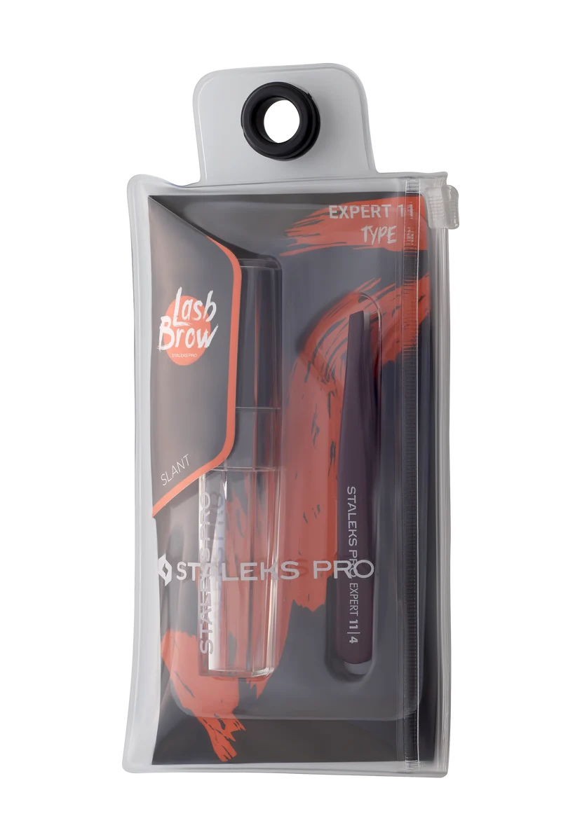 STALEKS PRO Expert 11 type 4 purple Eye brow and lash tweezers or manicure nail tools TE-11-4v