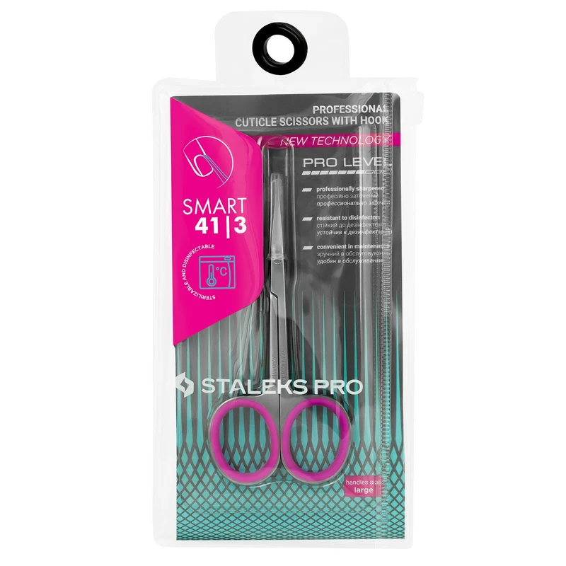 STALEKS PRO Smart 41 cuticle scissors, manicure nail tools, cuticle cutter SS-41/3