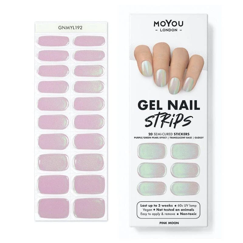PINK MOON - Gel Nail Strip (Gel Wraps) MoYou London