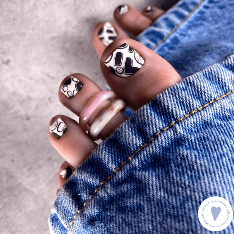 Nagelfolie Soft lines - PEDIKÜRE Nail Wraps by Provocative Nails