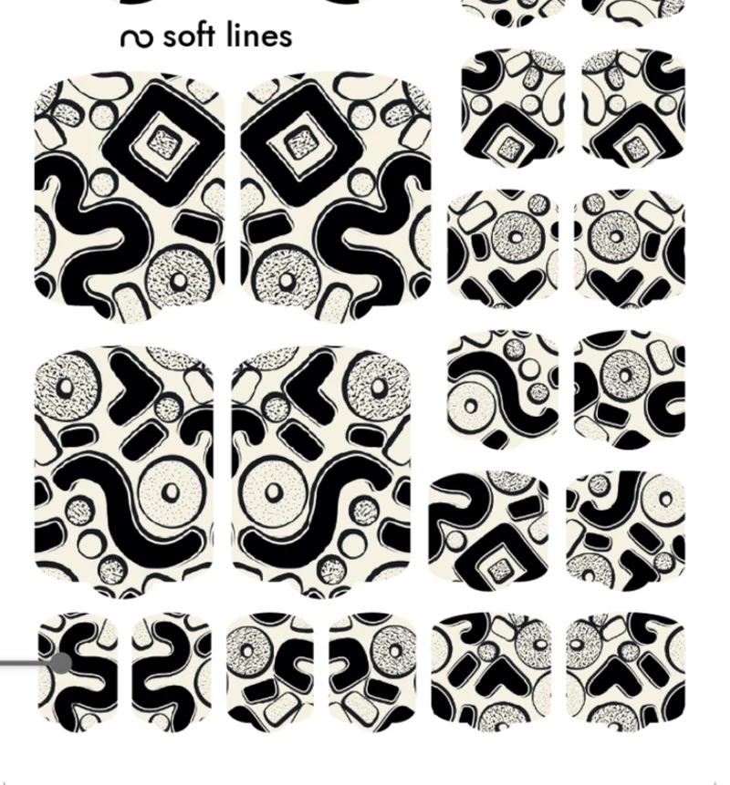 Nagelfolie Soft lines - PEDIKÜRE Nail Wraps by Provocative Nails