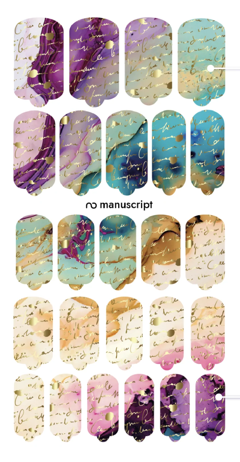 Nagelfolie Manuscript - Nail Wraps by Provocative Nails