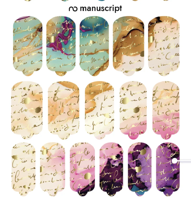 Nagelfolie Manuscript - Nail Wraps by Provocative Nails