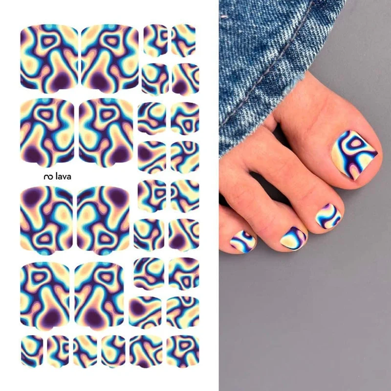 Nagelfolie Lava - PEDIKÜRE Nail Wraps by Provocative Nails