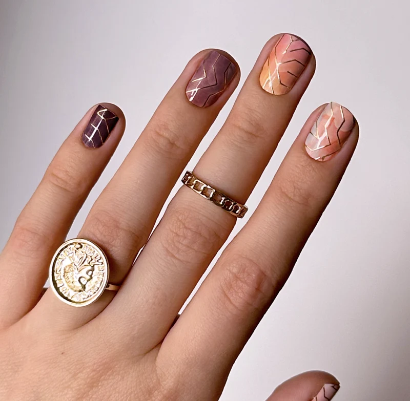 Nagelfolie Metallic Cloud - Nail Wraps by Provocative Nails
