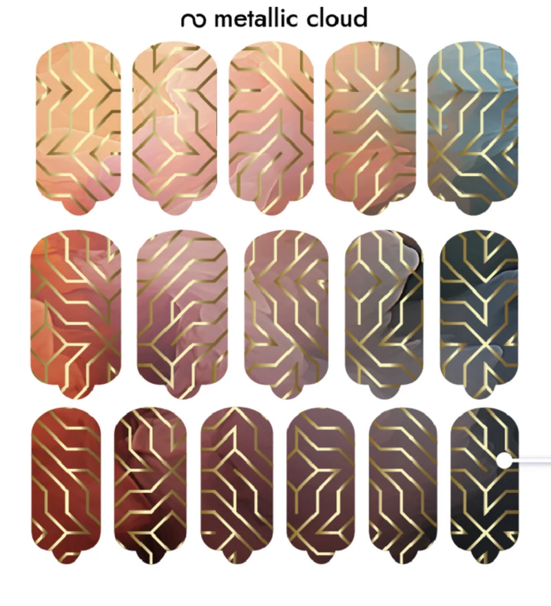 Nagelfolie Metallic Cloud - Nail Wraps by Provocative Nails