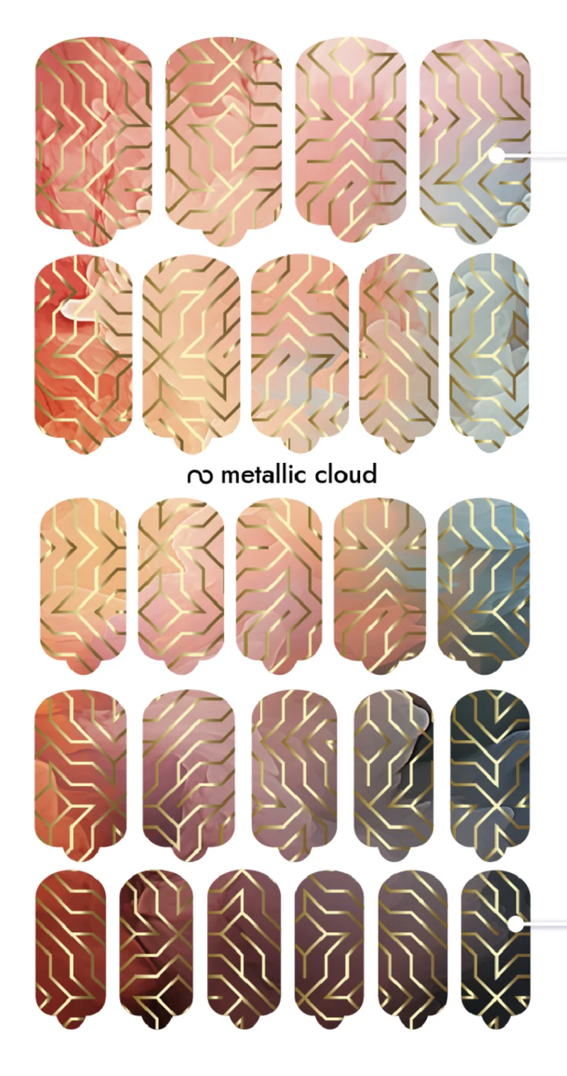 Nagelfolie Metallic Cloud - Nail Wraps by Provocative Nails