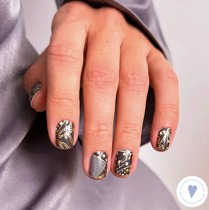 Nagelfolie New Year - Nail Wraps by Provocative Nails