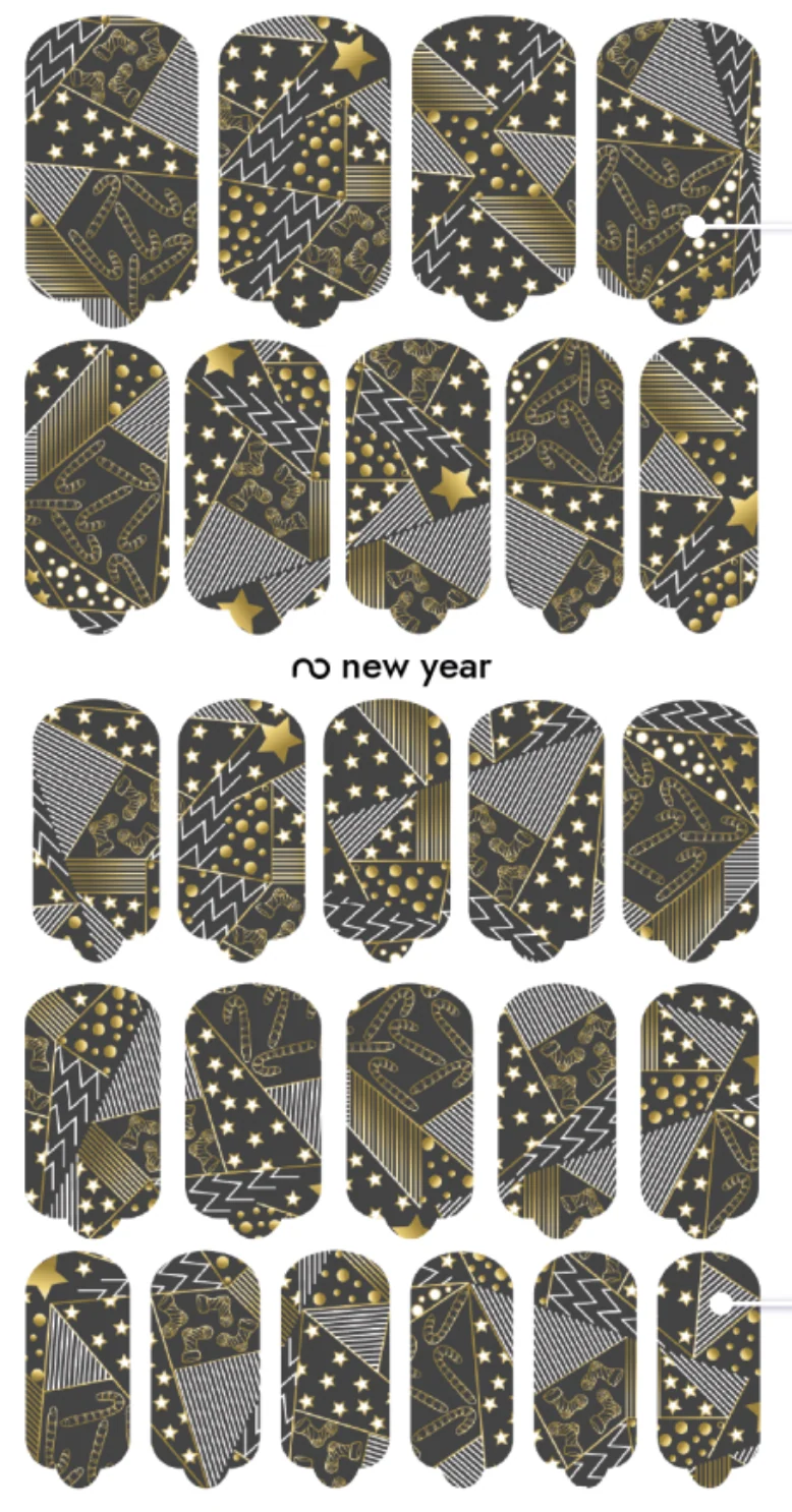 Nagelfolie New Year - Nail Wraps by Provocative Nails