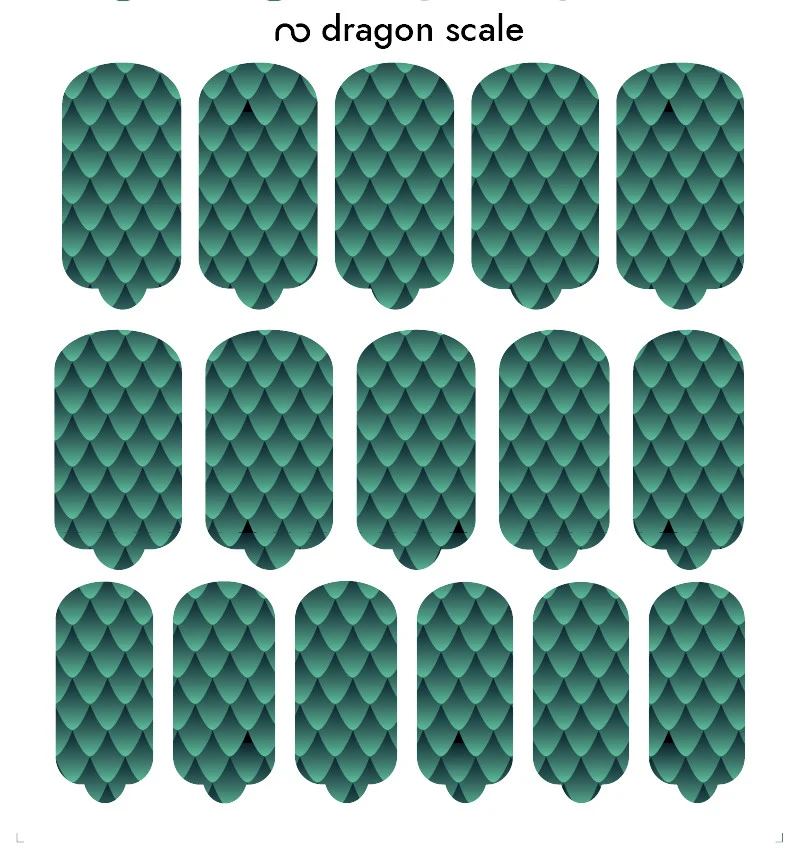Nagelfolie Dragon scale - Nail Wraps by Provocative Nails