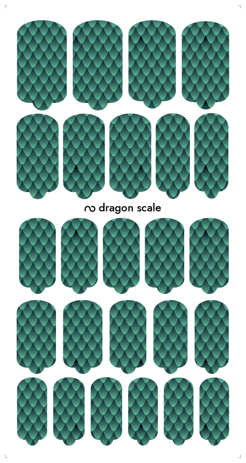 Nagelfolie Dragon scale - Nail Wraps by Provocative Nails
