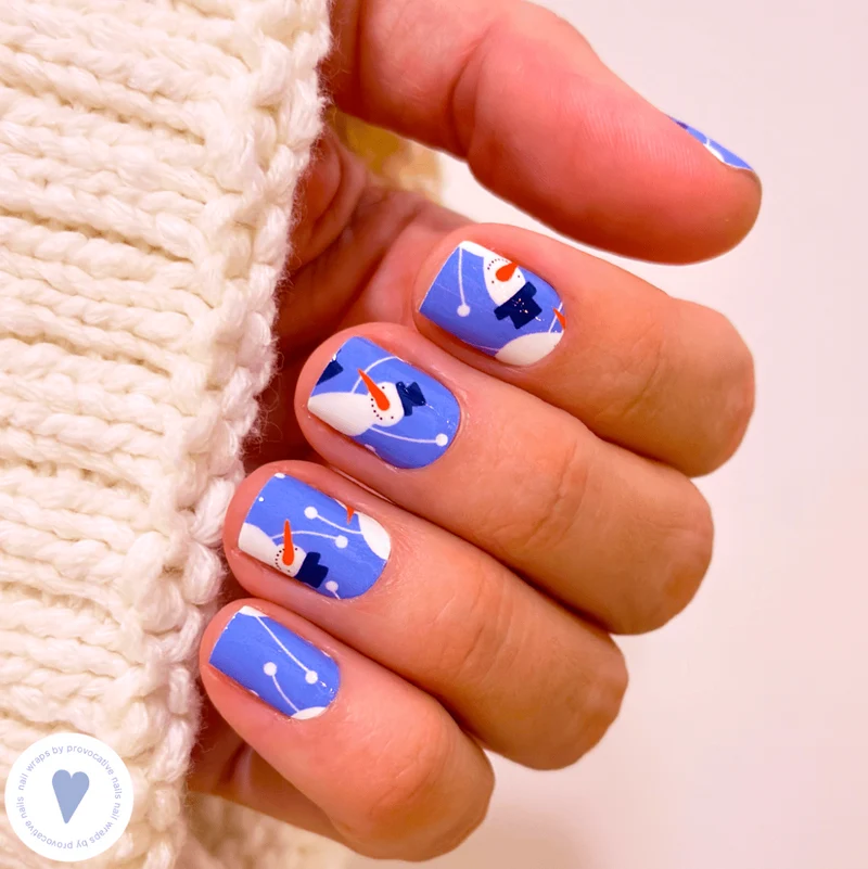 Nagelfolie Snowman - Nail Wraps by Provocative Nails