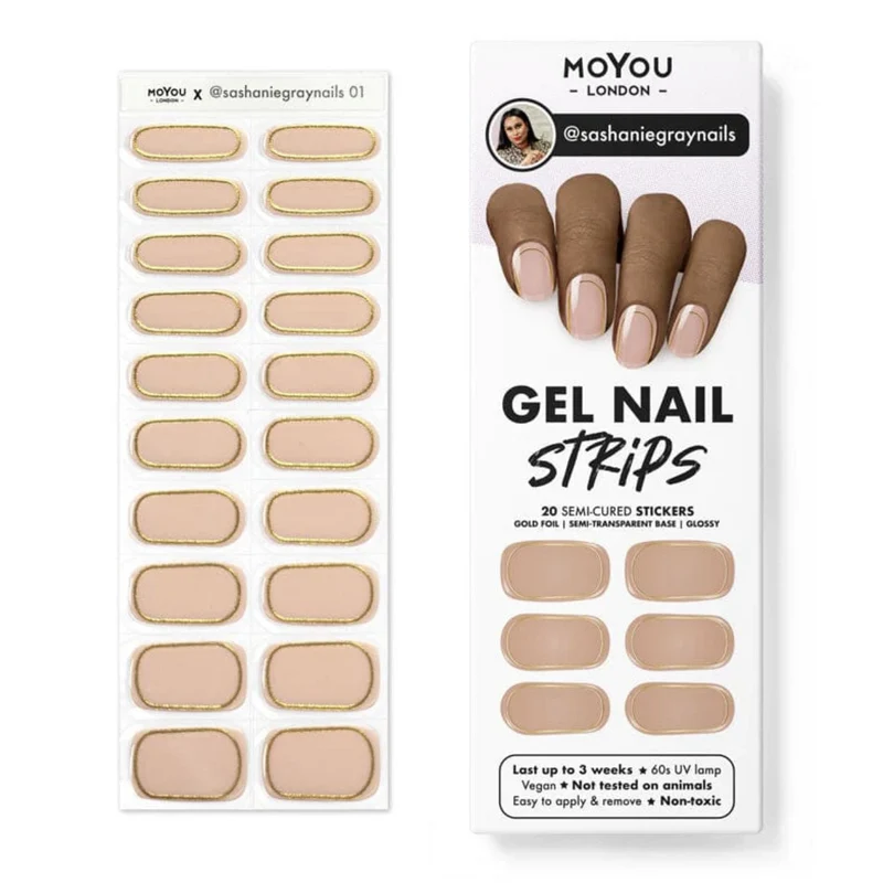 01 SASHANIEGRANAI - Gel Nail Strip (Gel Wraps) MoYou London