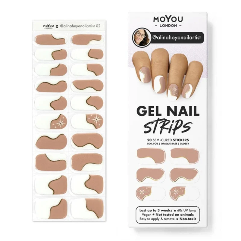 02 ALINAHOYONAILARTIST - Gel Nail Strip (Gel Wraps) MoYou London