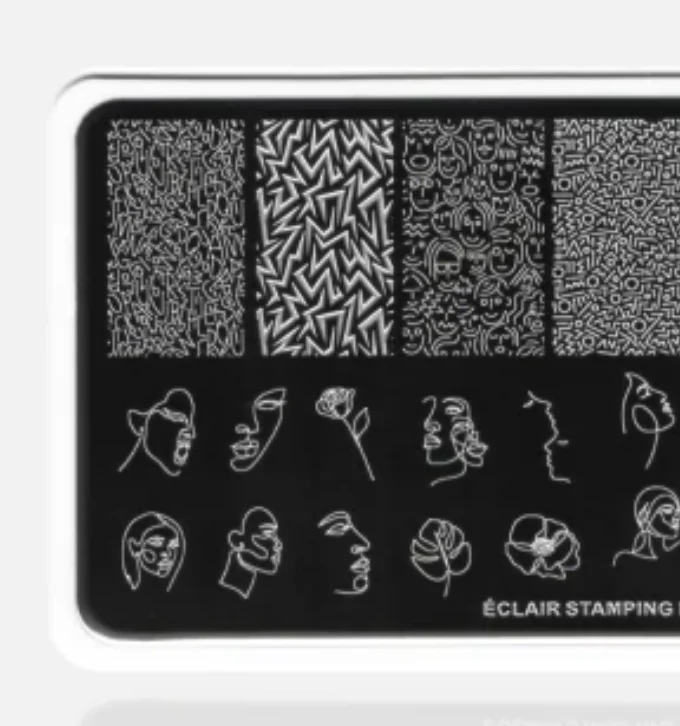 05 ART - Stamping Schablone ECLAIR