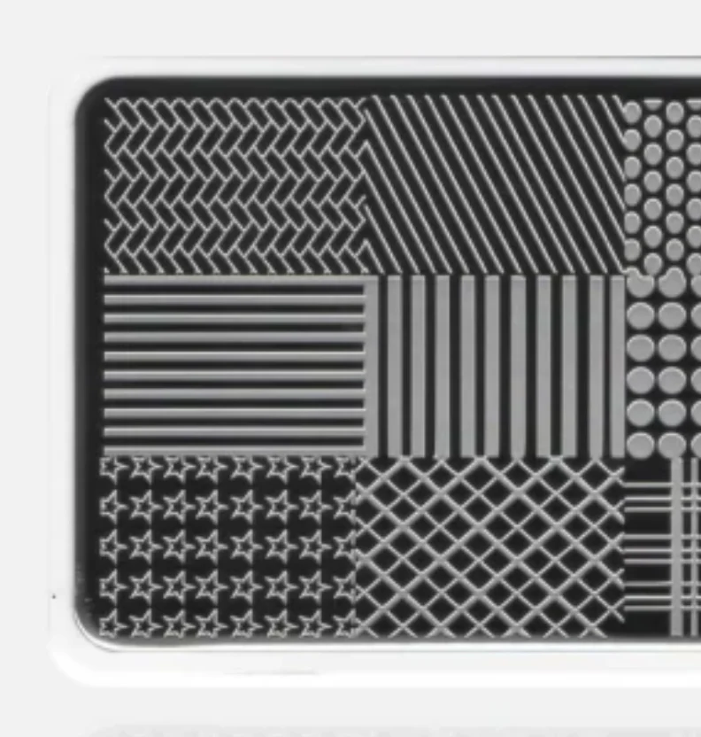 02 GEOMETRIC - Stamping Schablone ECLAIR