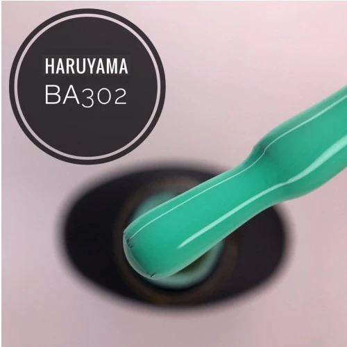 Haruyama Green gel nail polish BA302