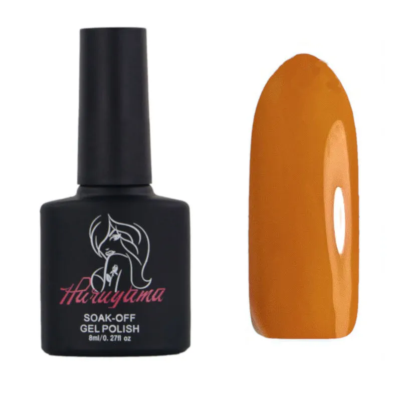 Haruyama Autumn orange gel nail polish Aut 03